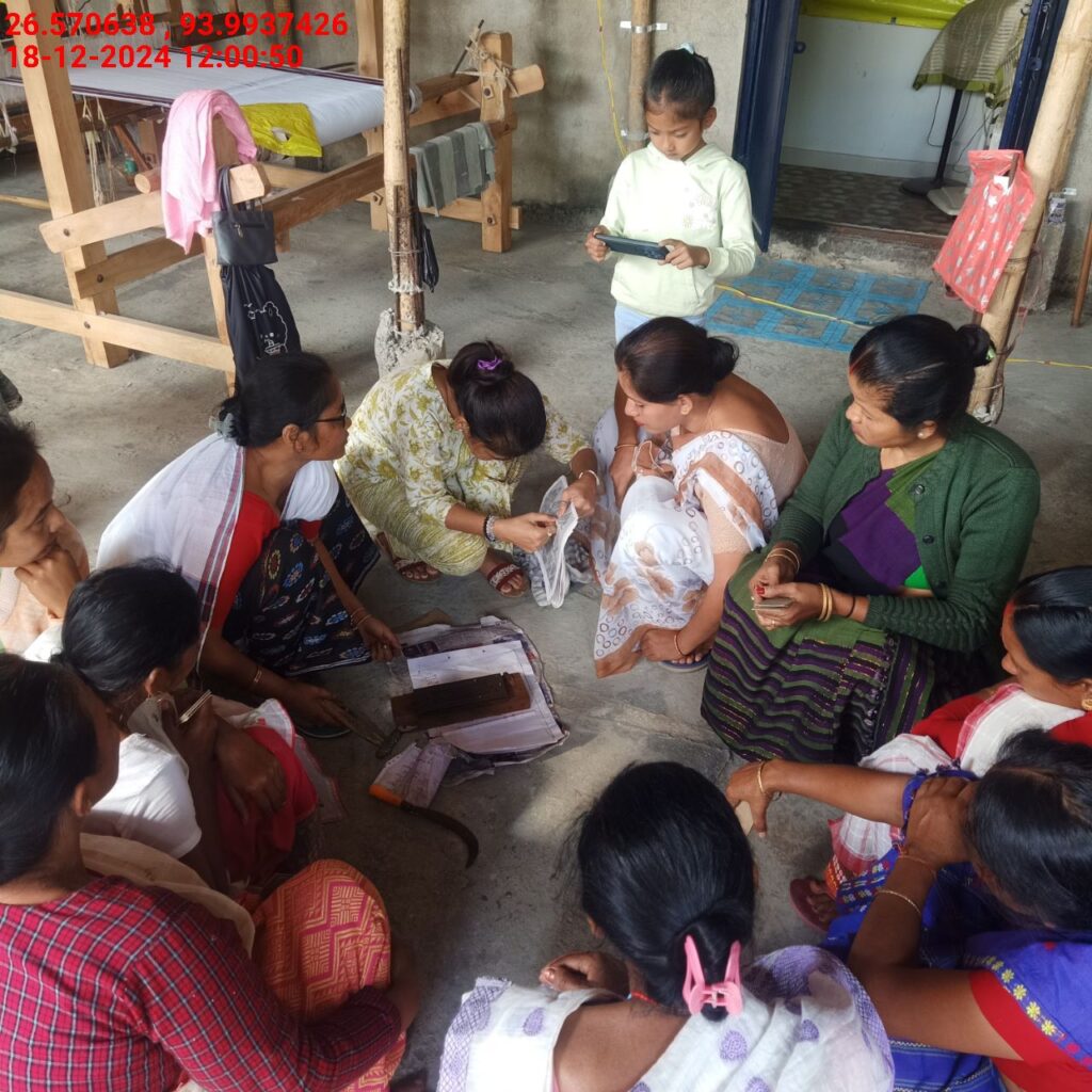 Jacquard Handloom Weaver training at IIE Incubation Centre, Baruabamungaon, batch 24155, 18-12-2024