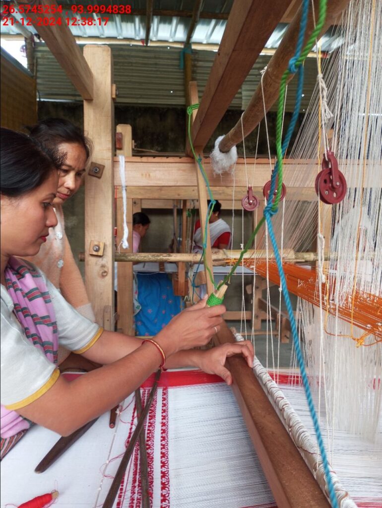 Jacquard Handloom Weaver training at IIE Incubation Centre, Baruabamungaon, batch 24155, 21-12-2024