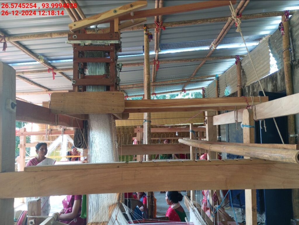 Jacquard Handloom Weaver training at IIE Incubation Centre, Baruabamungaon, batch 24155, 26-12-2024
