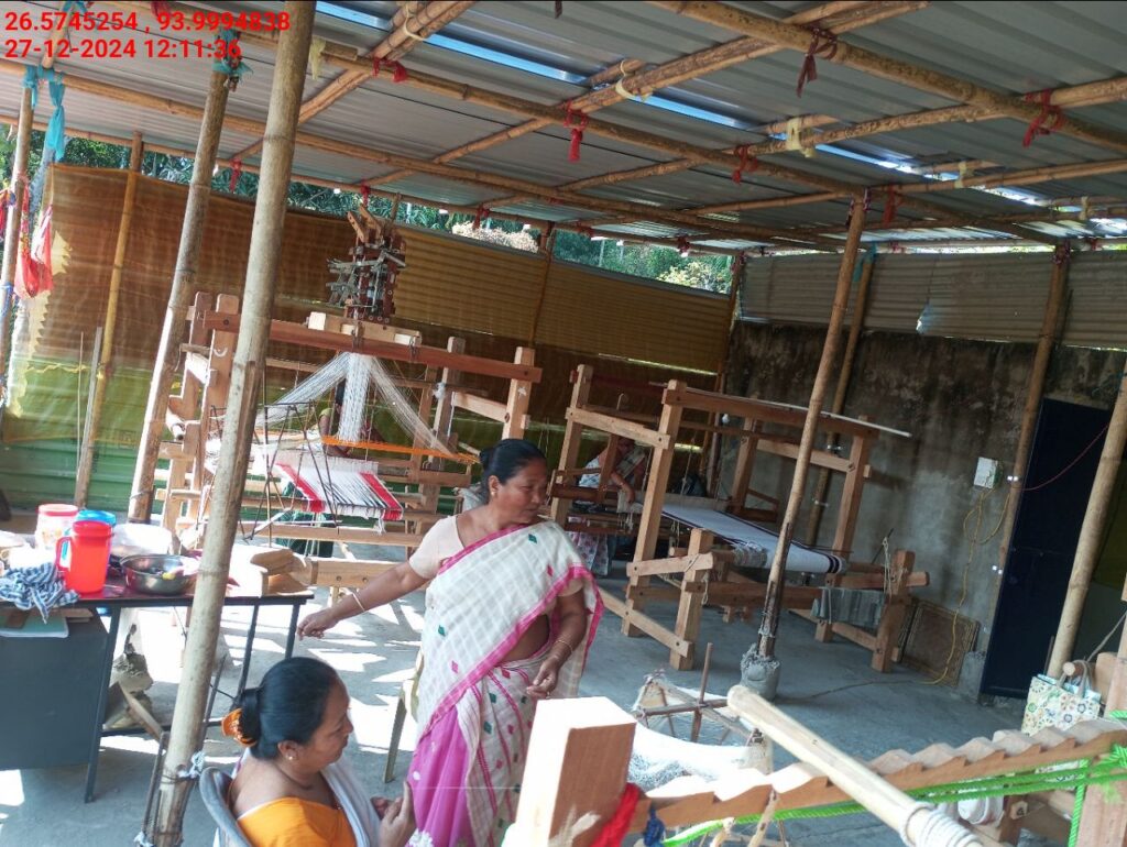 Jacquard Handloom Weaver training at IIE Incubation Centre, Baruabamungaon, batch 24155, 27-12-2024