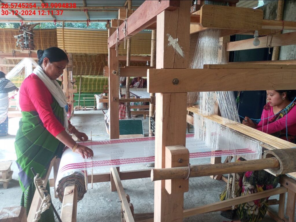 Jacquard Handloom Weaver training at IIE Incubation Centre, Baruabamungaon, batch 24155, 30-12-2024