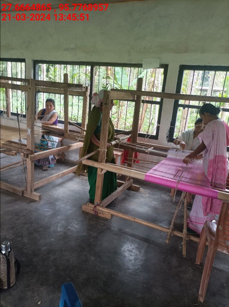 Handloom Weaver (Frame Loom) training at IIE Incubation Centre, Bordiraj, batch 20388, 21-03-2024