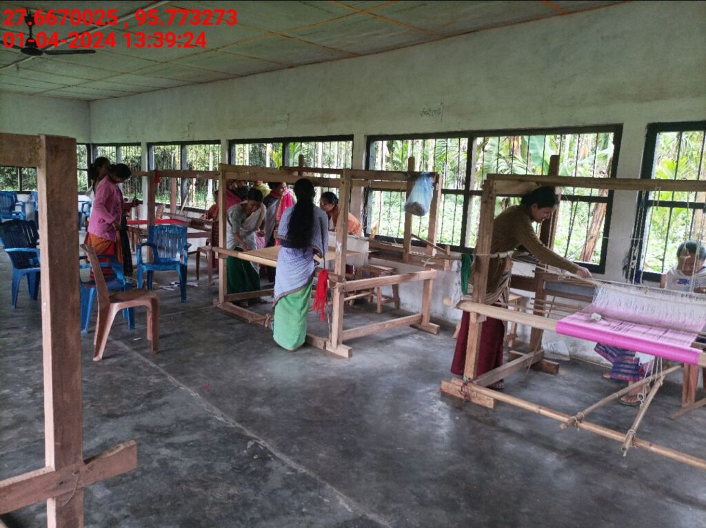 Handloom Weaver (Frame Loom) training at IIE Incubation Centre, Bordiraj, batch 20388, 01-04-2024