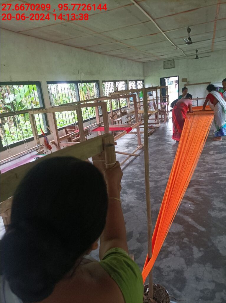 Handloom Weaver (Frame Loom) training at IIE Incubation Centre, Bordiraj, batch 20388, 20-06-2024