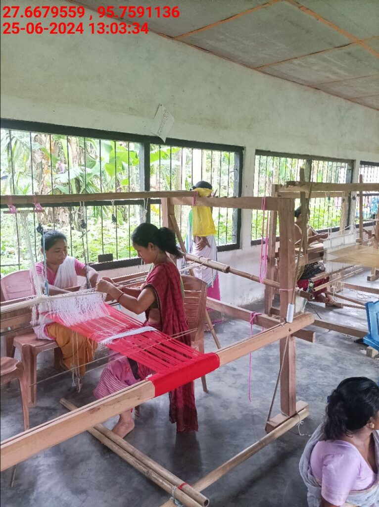 Handloom Weaver (Frame Loom) training at IIE Incubation Centre, Bordiraj, batch 20388, 25-06-2024