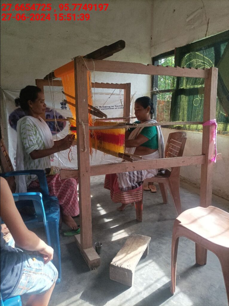 Handloom Weaver (Frame Loom) training at IIE Incubation Centre, Bordiraj, batch 20388, 27-06-2024