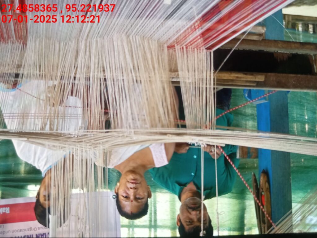 Handloom Weaver (Frame Loom) training at IIE Incubation Centre, Bordiraj, batch 24208, 07-01-2025