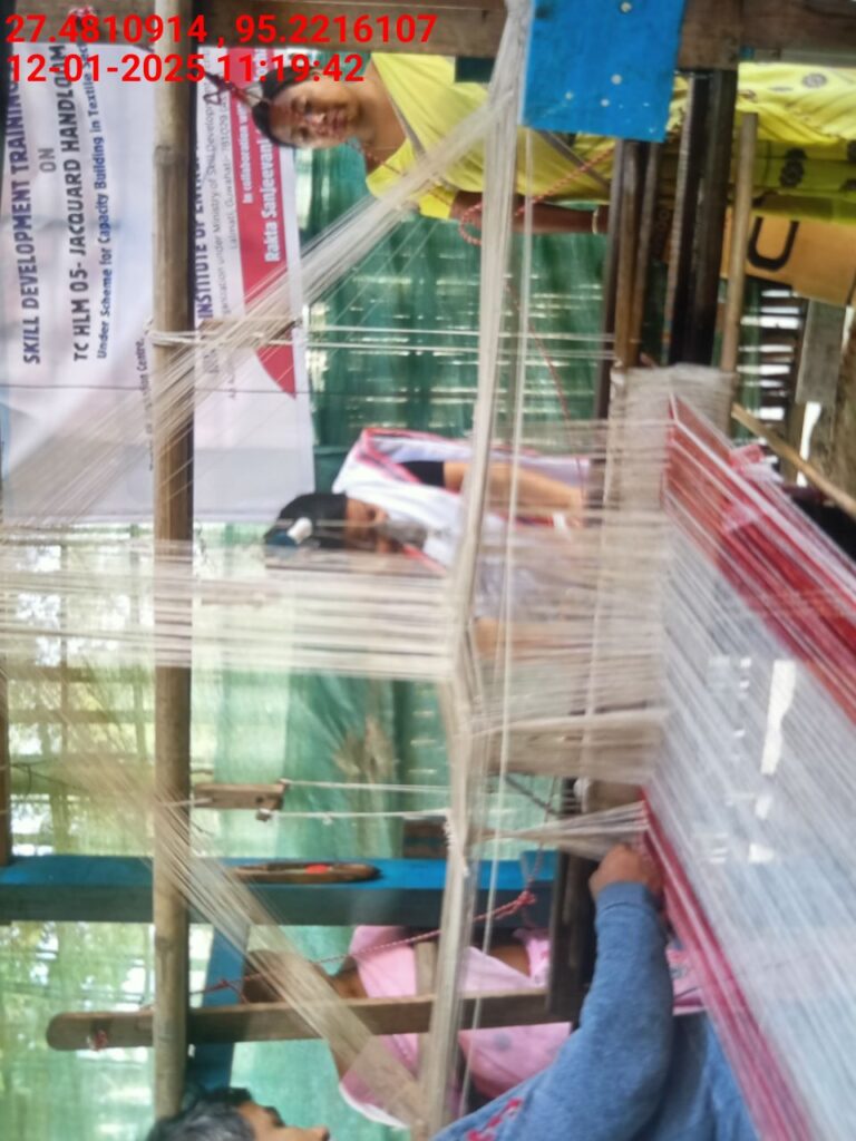 Handloom Weaver (Frame Loom) training at IIE Incubation Centre, Bordiraj, batch 24208, 12-01-2025