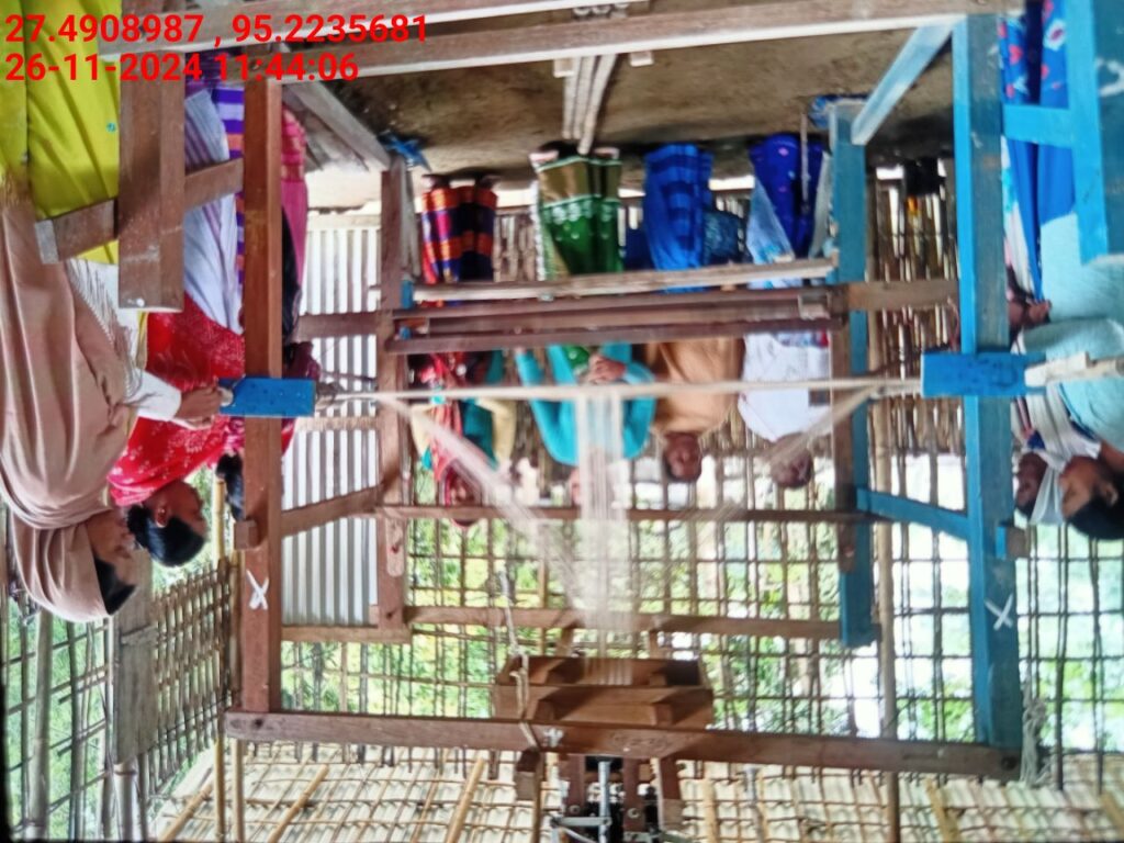 Handloom Weaver (Frame Loom) training at IIE Incubation Centre, Bordiraj, batch 24208, 26-11-2024
