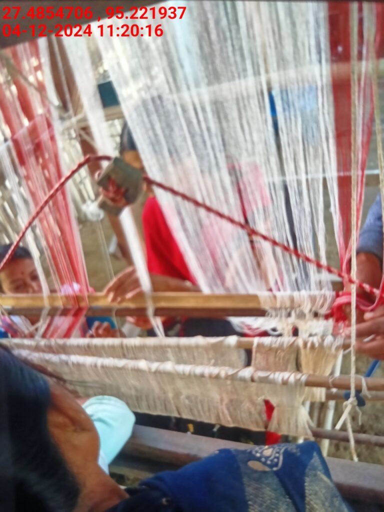 Handloom Weaver (Frame Loom) training at IIE Incubation Centre, Bordiraj, batch 24208, 04-12-2024