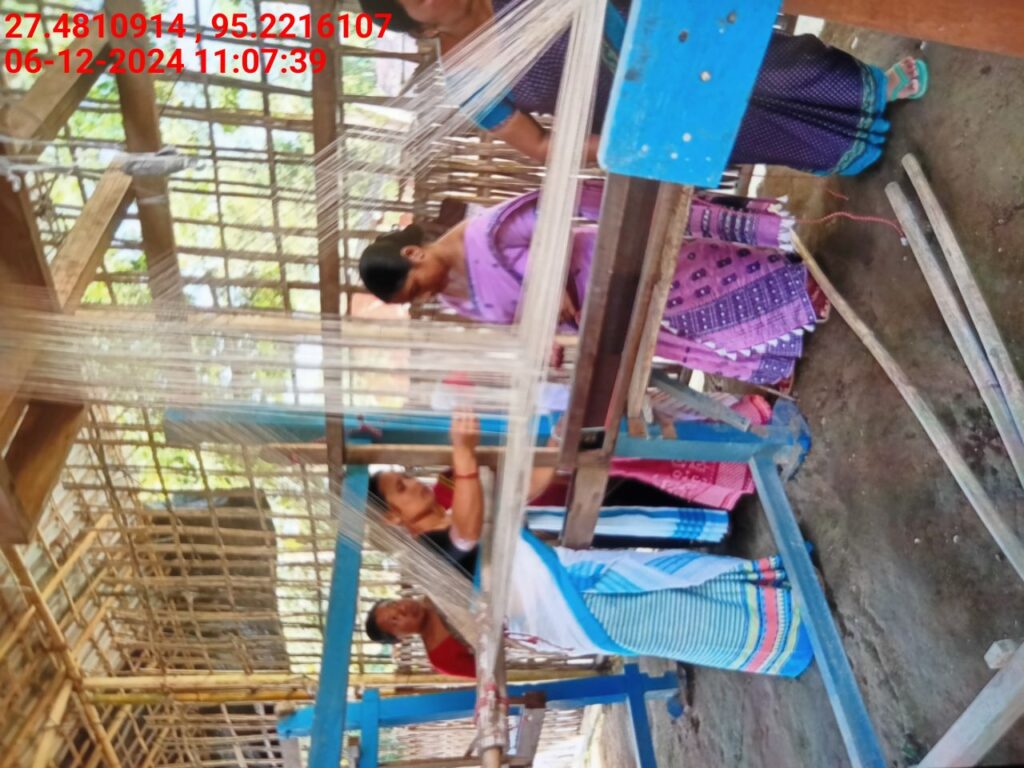 Handloom Weaver (Frame Loom) training at IIE Incubation Centre, Bordiraj, batch 24208, 06-12-2024