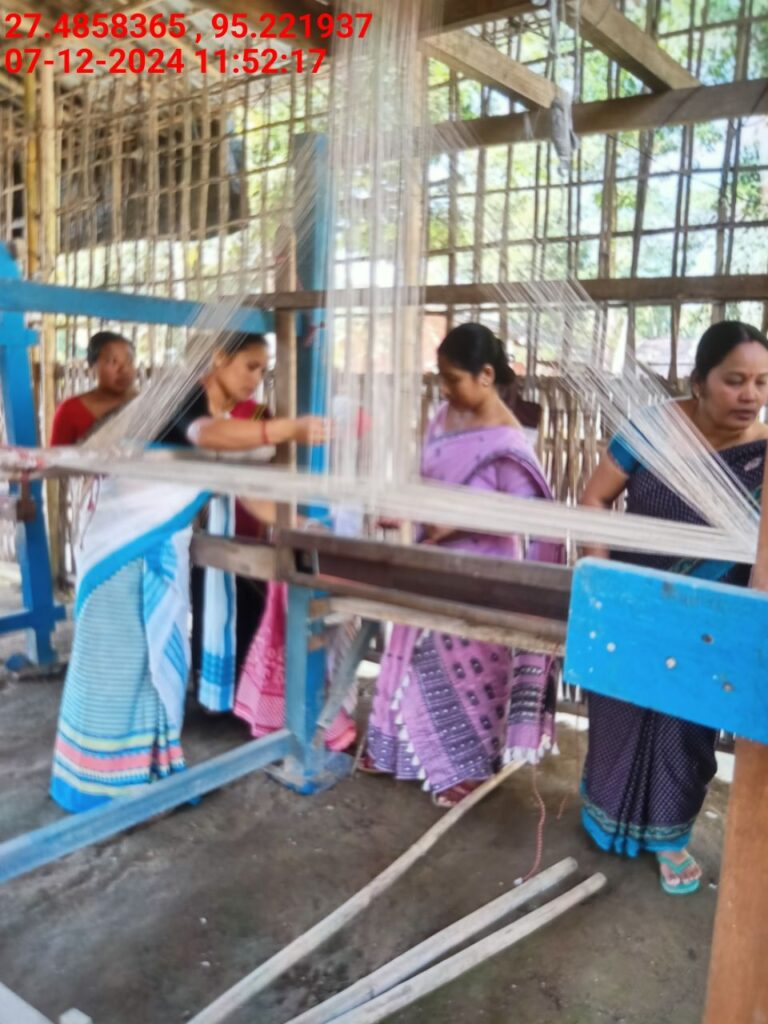 Handloom Weaver (Frame Loom) training at IIE Incubation Centre, Bordiraj, batch 24208, 07-12-2024