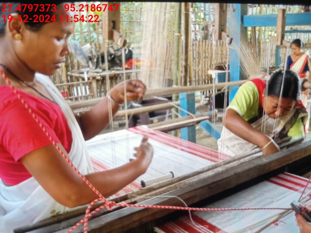 Handloom Weaver (Frame Loom) training at IIE Incubation Centre, Bordiraj, batch 24208, 19-12-2024