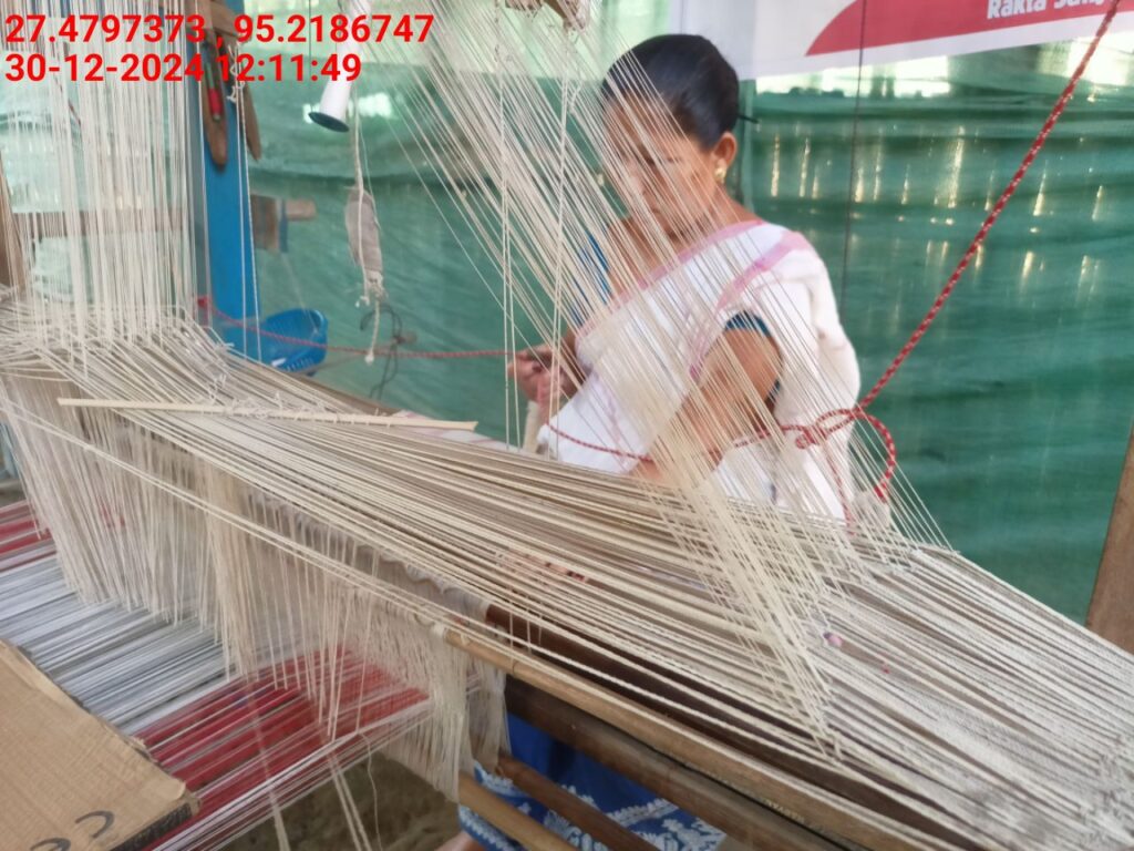 Handloom Weaver (Frame Loom) training at IIE Incubation Centre, Bordiraj, batch 24208, 30-12-2024