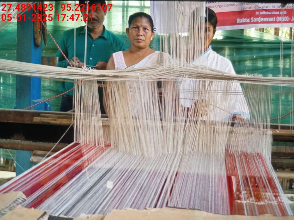 Handloom Weaver (Frame Loom) training at IIE Incubation Centre, Bordiraj, batch 24210, 05-01-2025