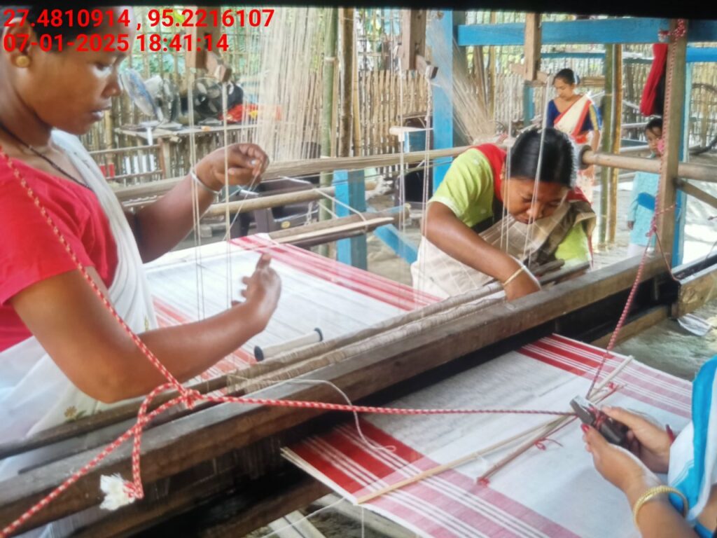 Handloom Weaver (Frame Loom) training at IIE Incubation Centre, Bordiraj, batch 24210, 07-01-2025