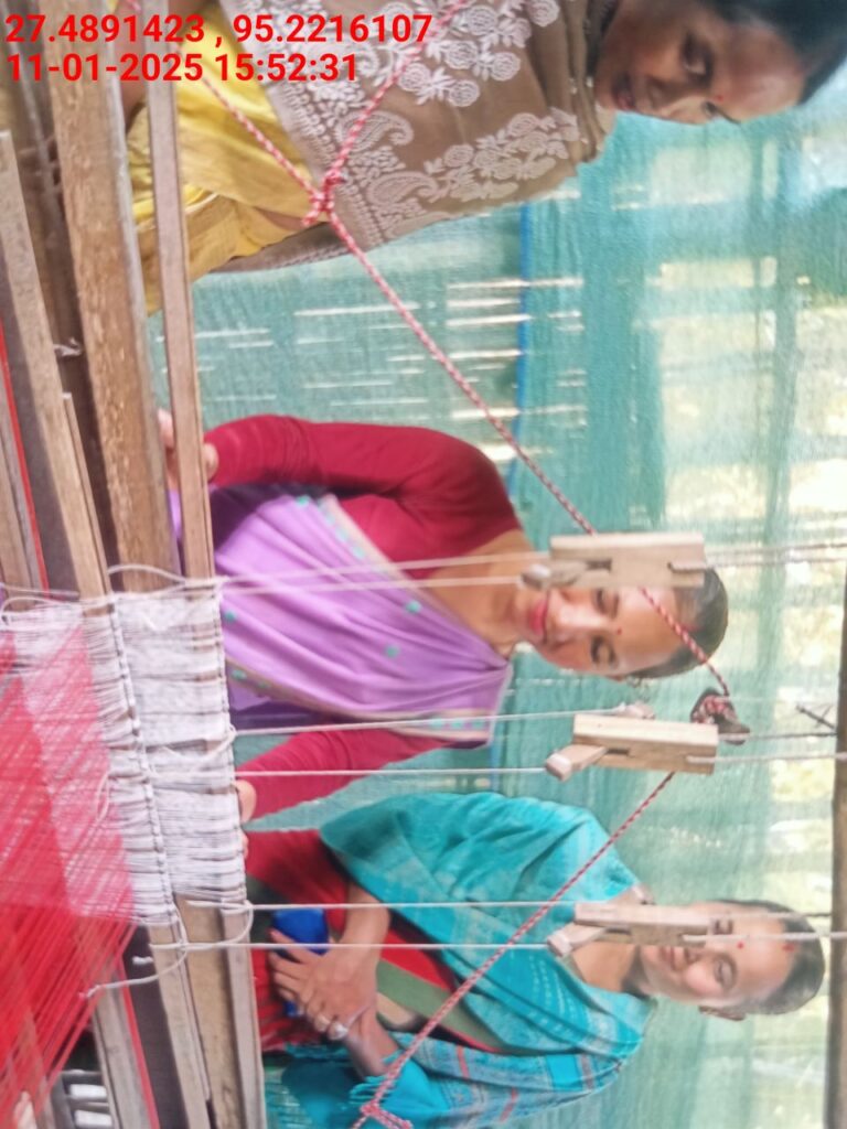 Handloom Weaver (Frame Loom) training at IIE Incubation Centre, Bordiraj, batch 24210, 11-01-2025