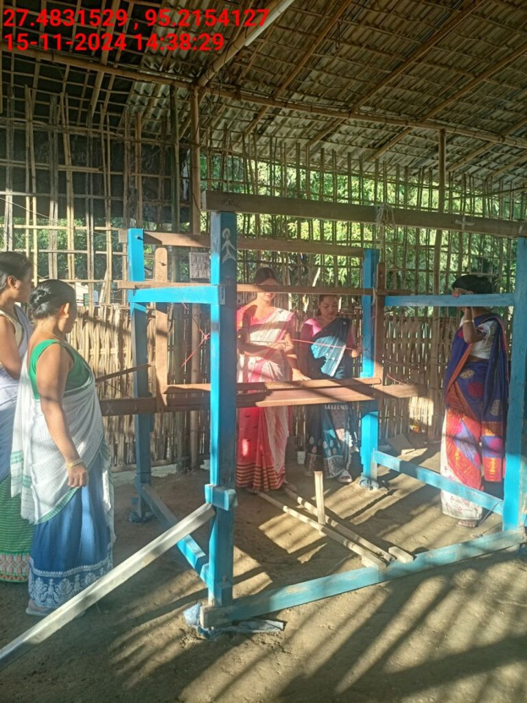 Handloom Weaver (Frame Loom) training at IIE Incubation Centre, Bordiraj, batch 24210, 15-11-2024