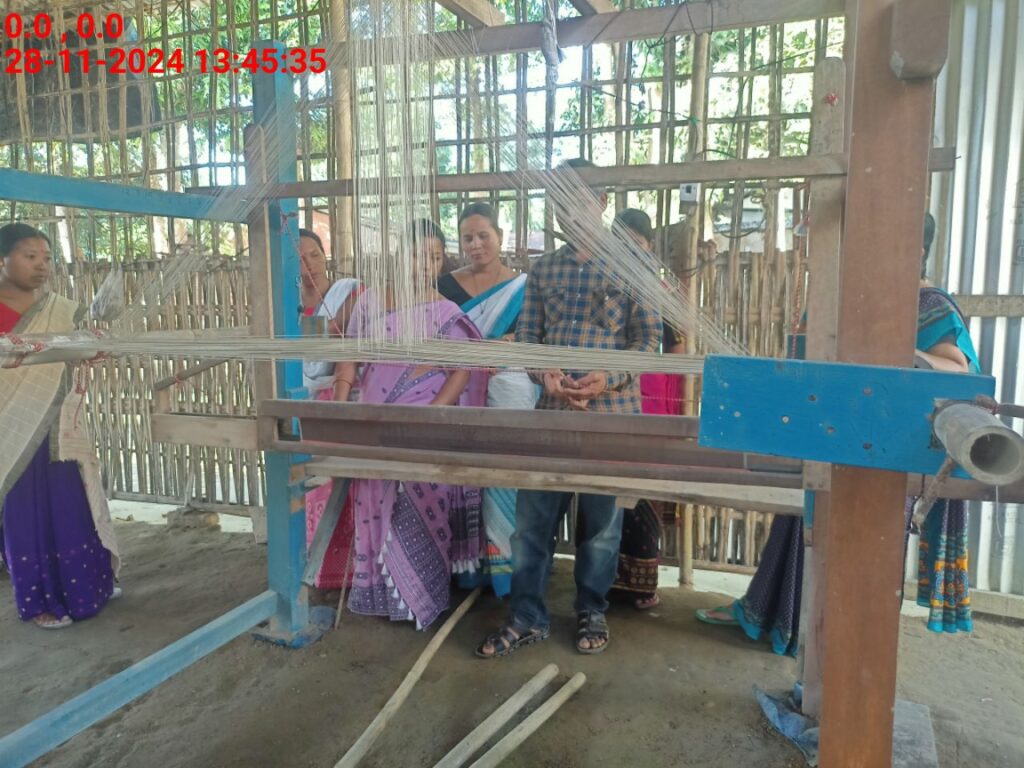 Handloom Weaver (Frame Loom) training at IIE Incubation Centre, Bordiraj, batch 24210, 28-11-2024