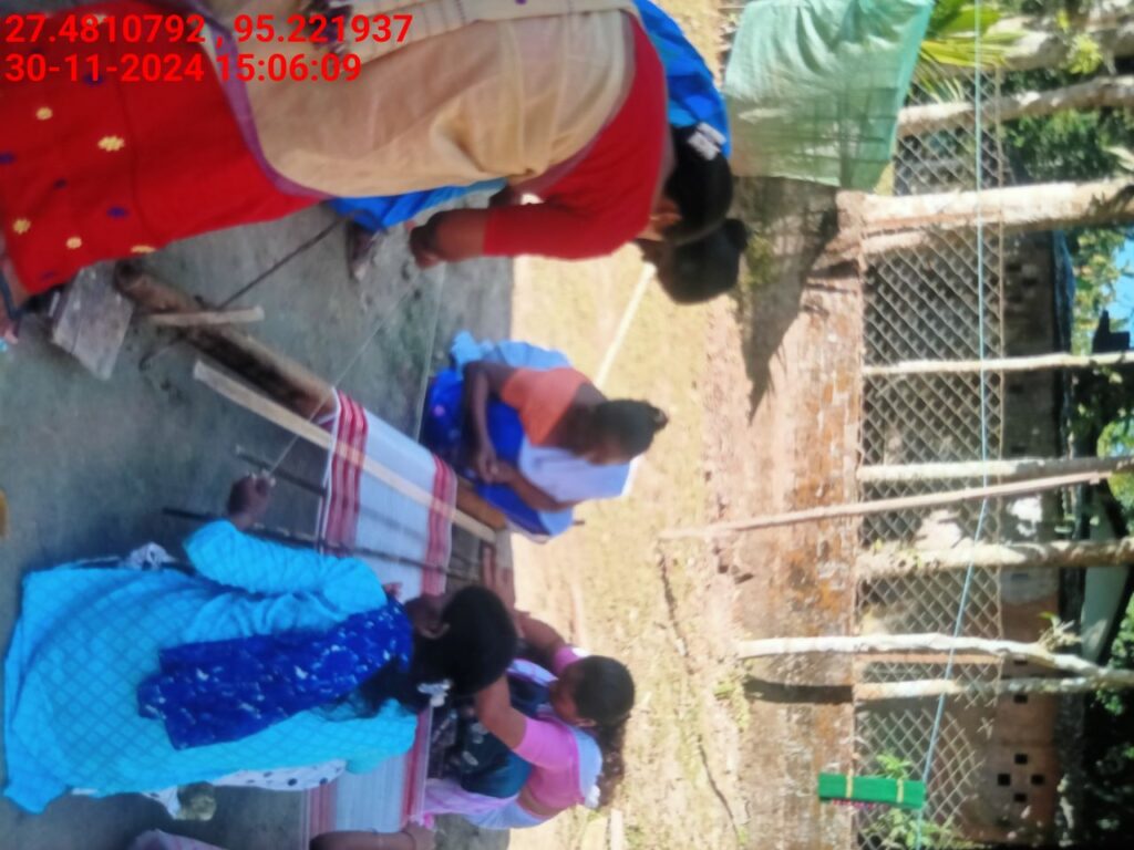 Handloom Weaver (Frame Loom) training at IIE Incubation Centre, Bordiraj, batch 24210, 30-11-2024