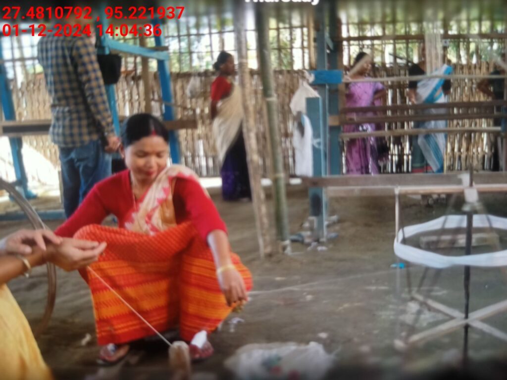 Handloom Weaver (Frame Loom) training at IIE Incubation Centre, Bordiraj, batch 24210, 01-12-2024