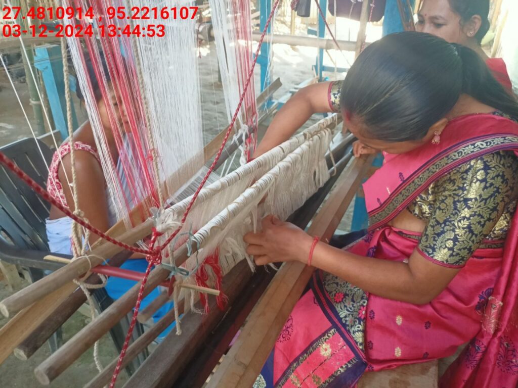 Handloom Weaver (Frame Loom) training at IIE Incubation Centre, Bordiraj, batch 24210, 03-12-2024