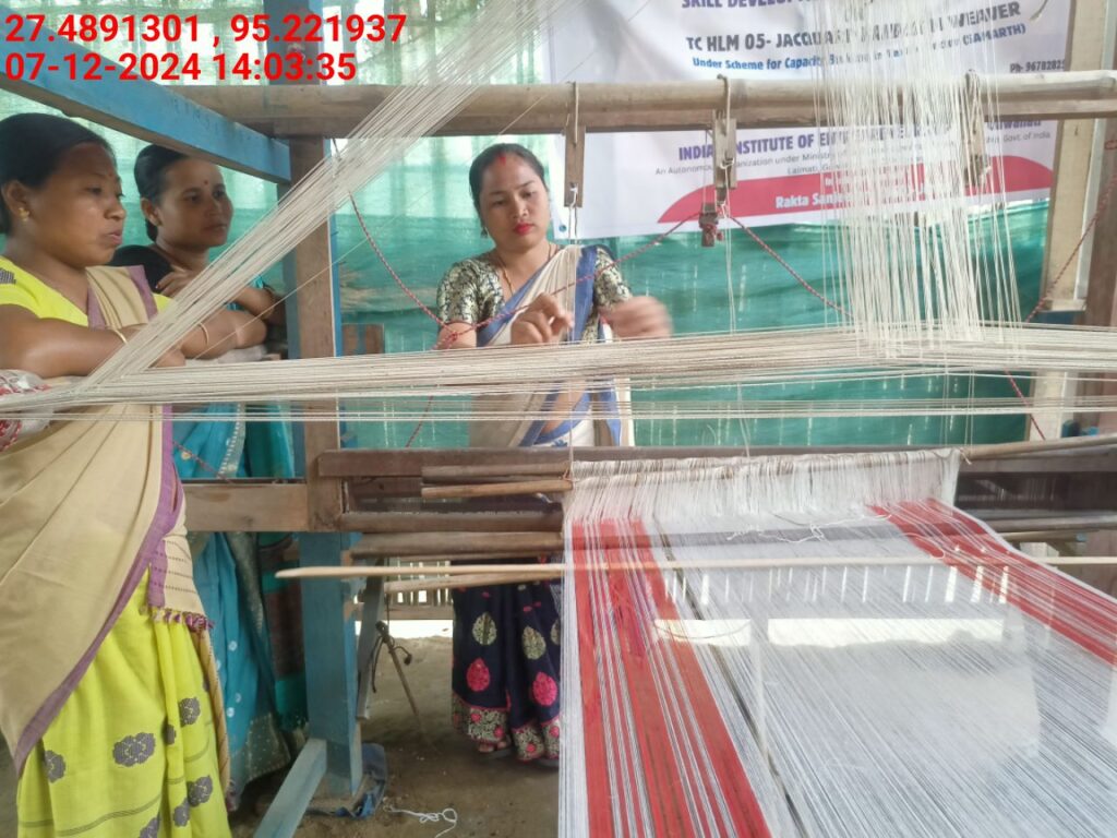 Handloom Weaver (Frame Loom) training at IIE Incubation Centre, Bordiraj, batch 24210, 07-12-2024