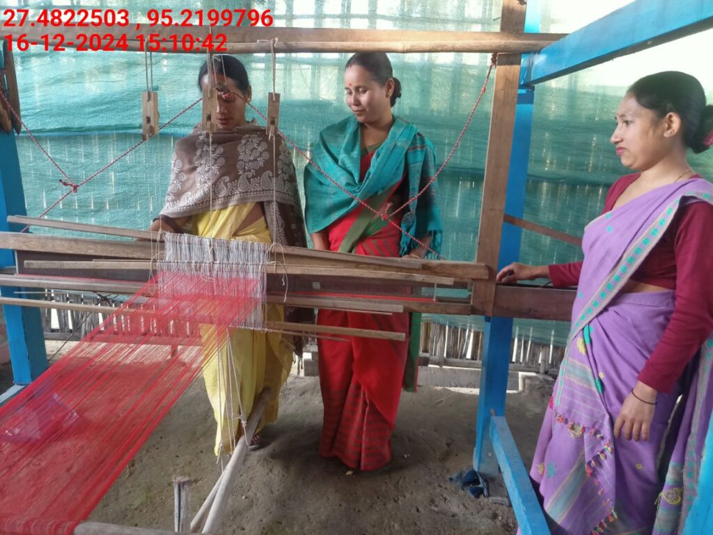 Handloom Weaver (Frame Loom) training at IIE Incubation Centre, Bordiraj, batch 24210, 16-12-2024