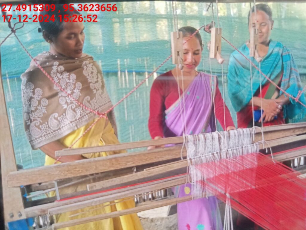Handloom Weaver (Frame Loom) training at IIE Incubation Centre, Bordiraj, batch 24210, 17-12-2024