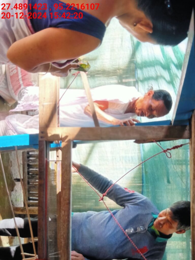 Handloom Weaver (Frame Loom) training at IIE Incubation Centre, Bordiraj, batch 24210, 20-12-2024