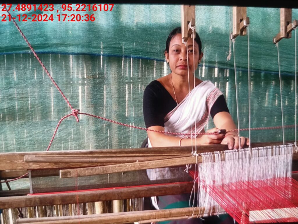 Handloom Weaver (Frame Loom) training at IIE Incubation Centre, Bordiraj, batch 24210, 21-12-2024