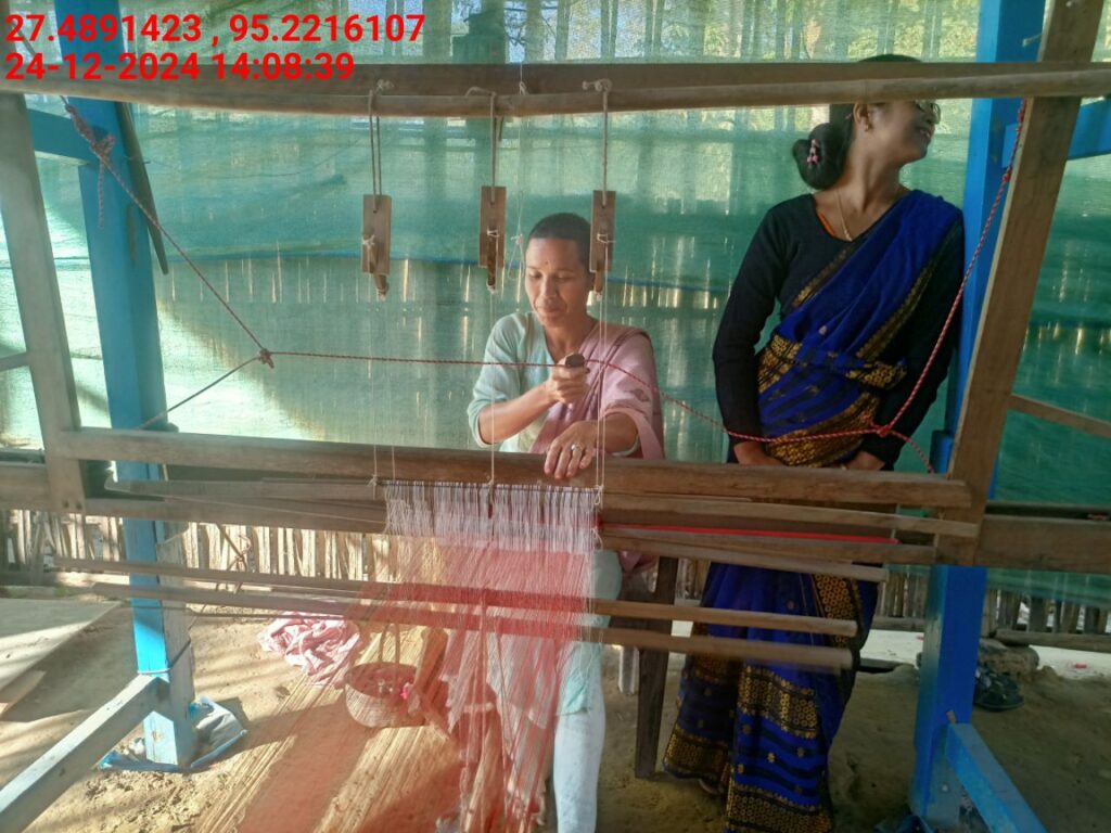 Handloom Weaver (Frame Loom) training at IIE Incubation Centre, Bordiraj, batch 24210, 24-12-2024