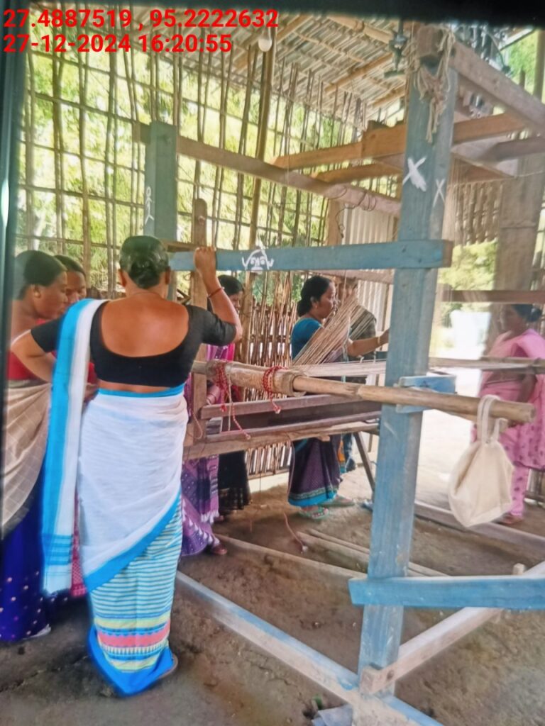 Handloom Weaver (Frame Loom) training at IIE Incubation Centre, Bordiraj, batch 24210, 27-12-2024