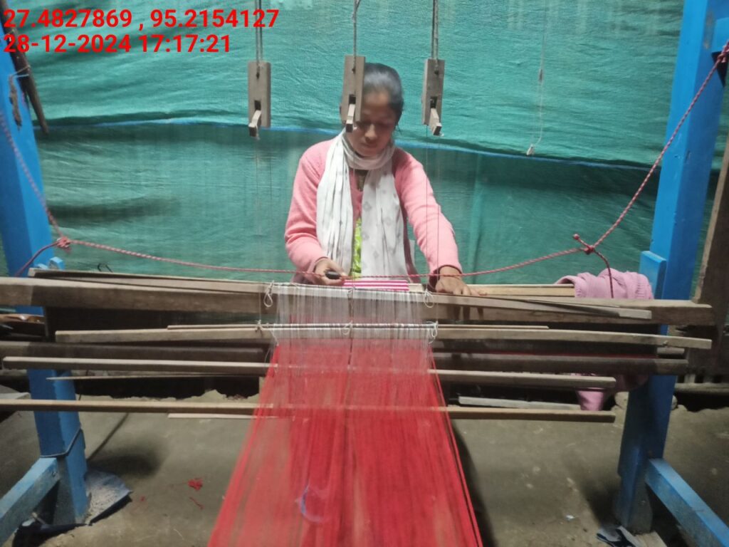 Handloom Weaver (Frame Loom) training at IIE Incubation Centre, Bordiraj, batch 24210, 28-12-2024