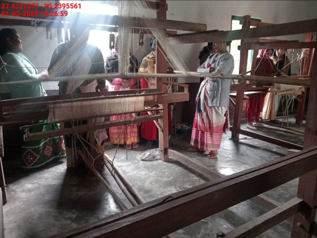 Handloom Weaver (Frame Loom) training at IIE Incubation Centre, Bordiraj, batch 26663, 01-02-2025