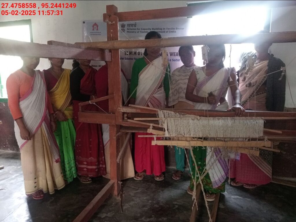 Handloom Weaver (Frame Loom) training at IIE Incubation Centre, Bordiraj, batch 26663, 05-02-2025