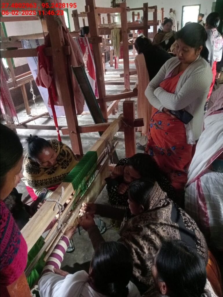 Handloom Weaver (Frame Loom) training at IIE Incubation Centre, Bordiraj, batch 26663, 06-02-2025