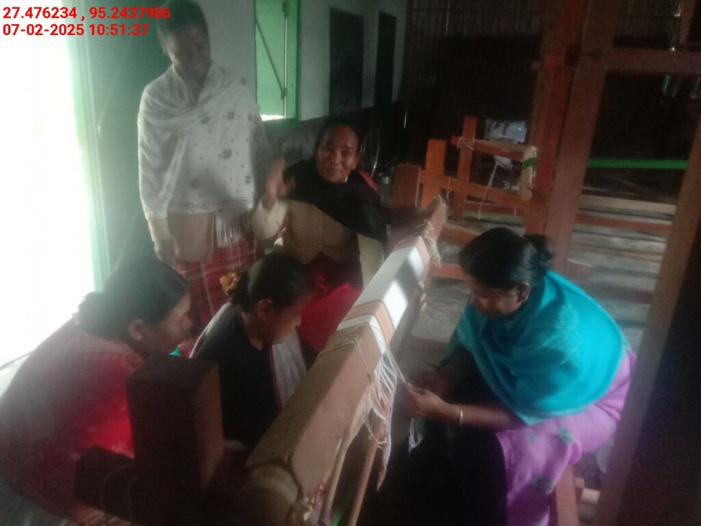 Handloom Weaver (Frame Loom) training at IIE Incubation Centre, Bordiraj, batch 26663, 07-02-2025