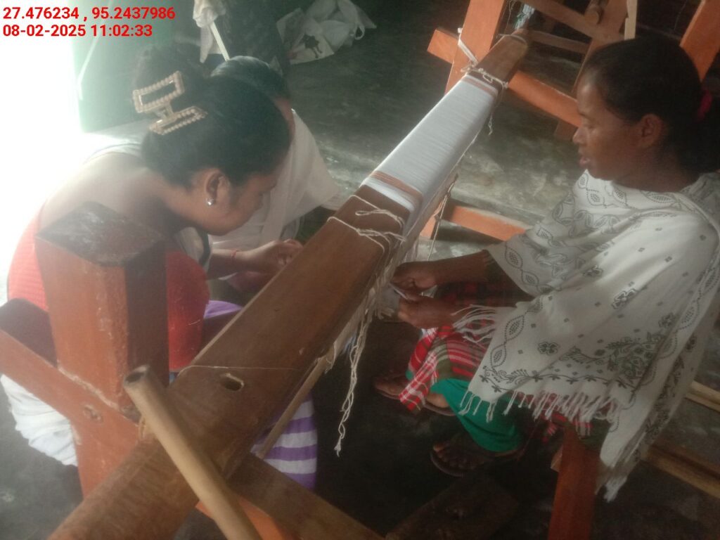 Handloom Weaver (Frame Loom) training at IIE Incubation Centre, Bordiraj, batch 26663, 08-02-2025
