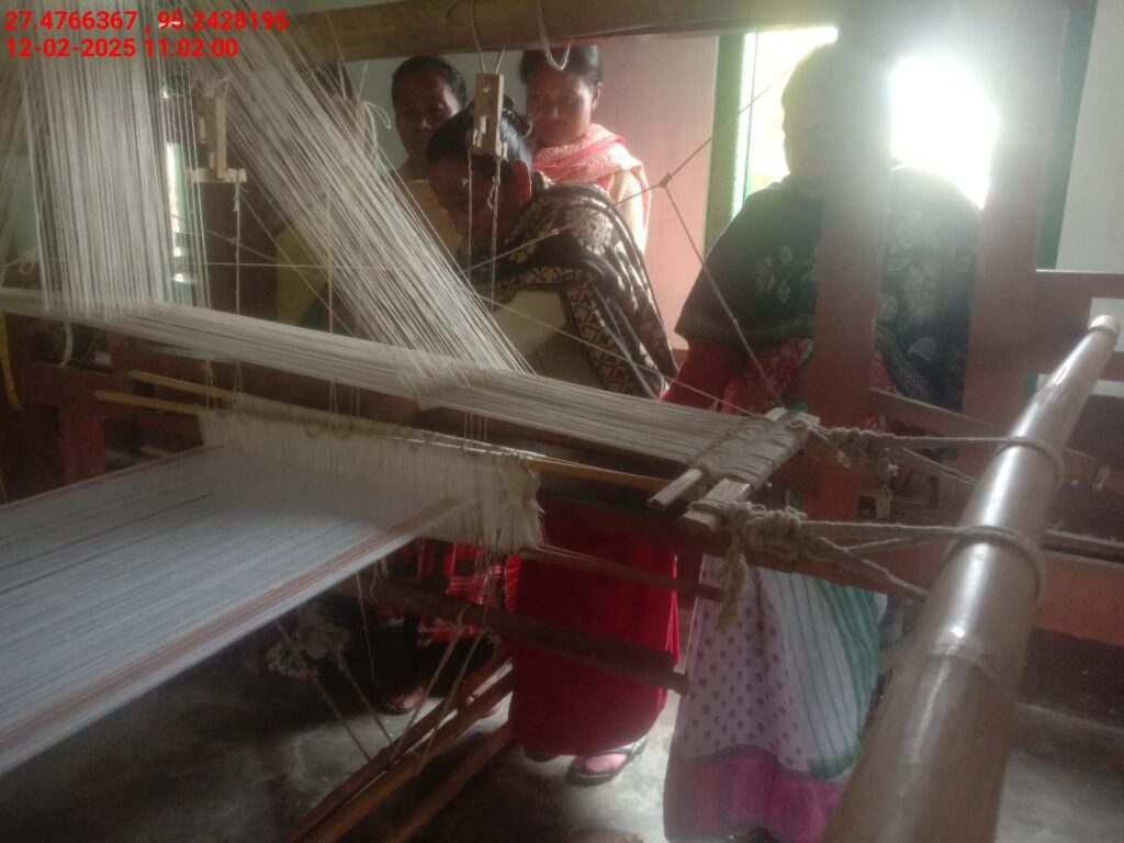 Handloom Weaver (Frame Loom) training at IIE Incubation Centre, Bordiraj, batch 26663, 12-02-2025
