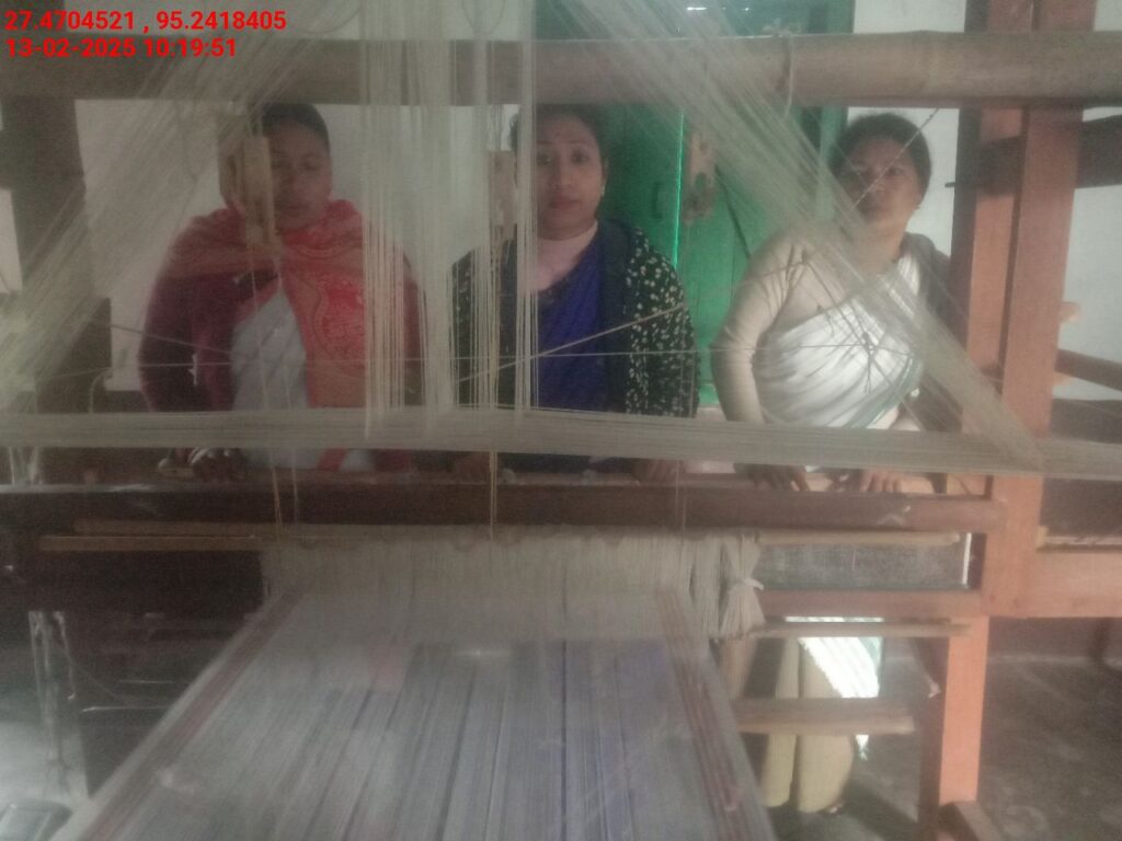 Handloom Weaver (Frame Loom) training at IIE Incubation Centre, Bordiraj, batch 26663, 13-02-2025