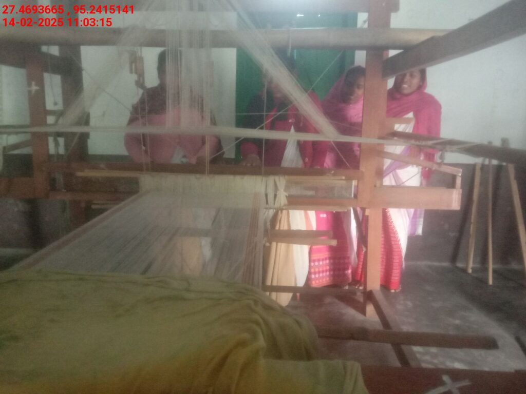 Handloom Weaver (Frame Loom) training at IIE Incubation Centre, Bordiraj, batch 26663, 14-02-2025