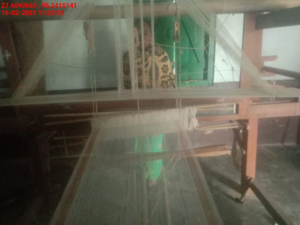 Handloom Weaver (Frame Loom) training at IIE Incubation Centre, Bordiraj, batch 26663, 16-02-2025