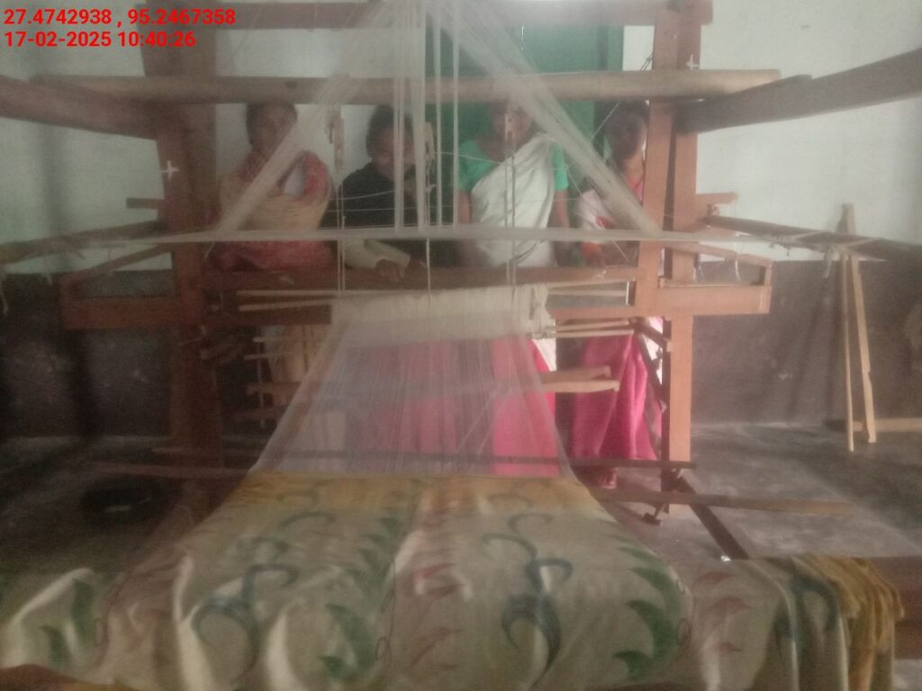 Handloom Weaver (Frame Loom) training at IIE Incubation Centre, Bordiraj, batch 26663, 17-02-2025