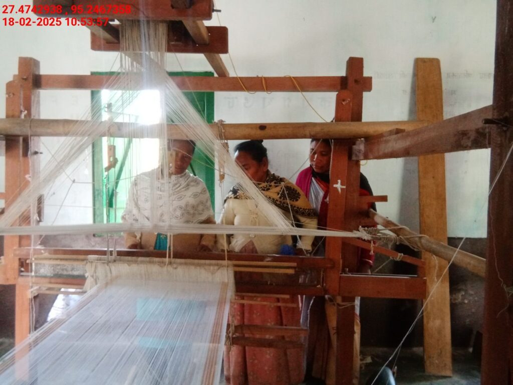Handloom Weaver (Frame Loom) training at IIE Incubation Centre, Bordiraj, batch 26663, 18-02-2025