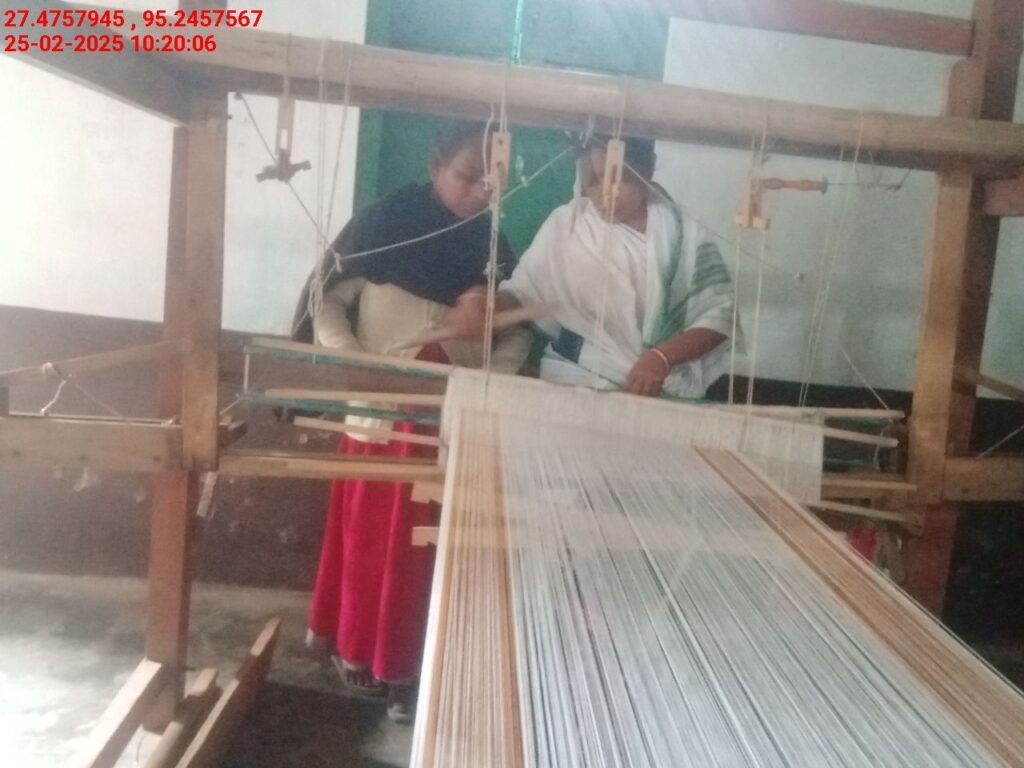 Handloom Weaver (Frame Loom) training at IIE Incubation Centre, Bordiraj, batch 26663, 25-02-2025