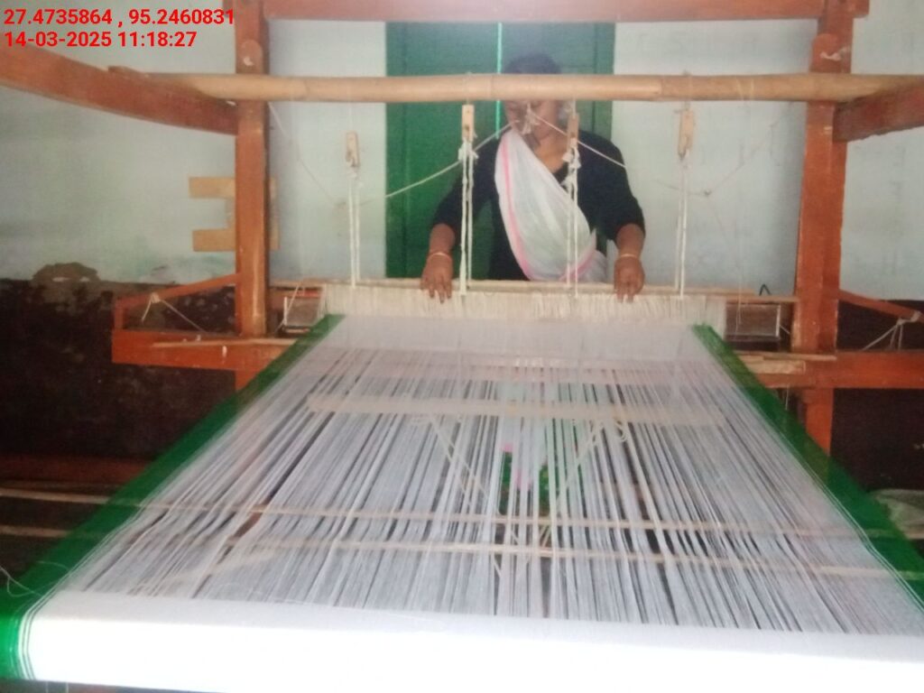 Handloom Weaver (Frame Loom) training at IIE Incubation Centre, Bordiraj, batch 26663, 14-03-2025
