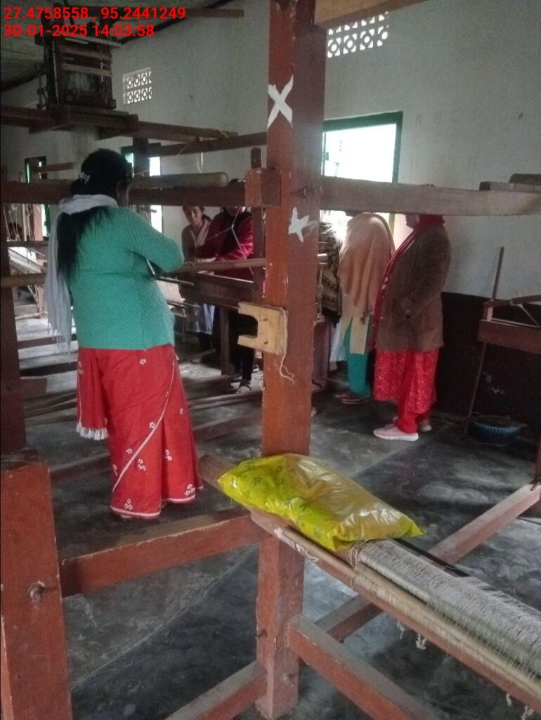 Handloom Weaver (Frame Loom) training at IIE Incubation Centre, Bordiraj, batch 26664, 30-01-2025