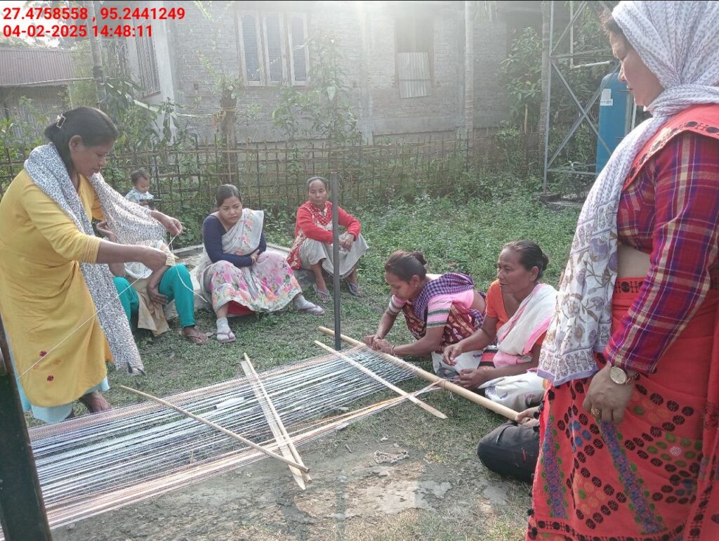 Handloom Weaver (Frame Loom) training at IIE Incubation Centre, Bordiraj, batch 26664, 04-02-2025