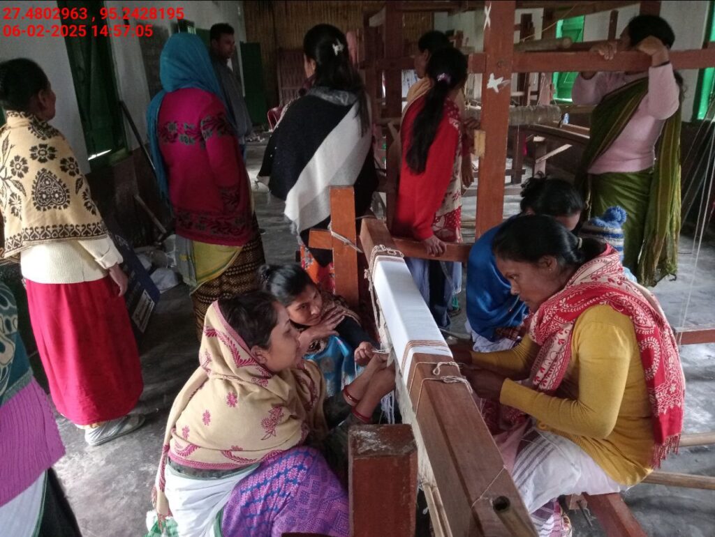 Handloom Weaver (Frame Loom) training at IIE Incubation Centre, Bordiraj, batch 26664, 06-02-2025